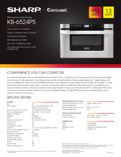 View KB6524PSY Spec Sheet PDF