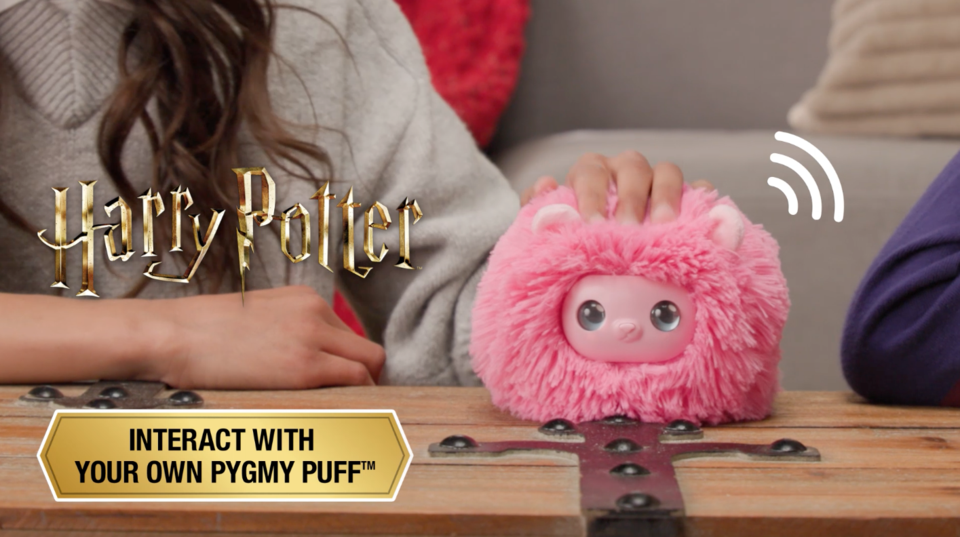 thumbnail video image 2 of Wizarding World Harry Potter, Interactive Pygmy Puff Plush Toy Pet, 35+ Sounds & Reactions, 2 of 8
