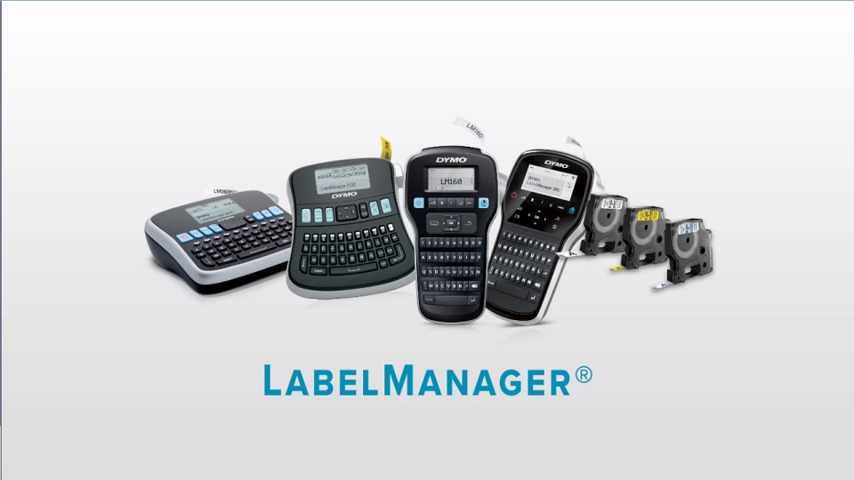 thumbnail video image 2 of DYMO LabelManager 210D Kit 2 Lines 6 1/10w x 6 1/2d x 2 1/2h 1738976, 2 of 4