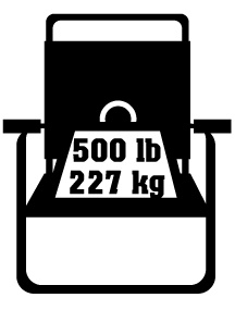 500 pounds, 227 kilograms
