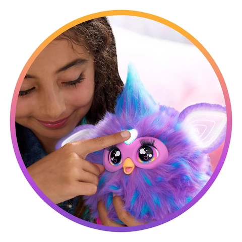 Furby Purple Plush Toy Voice Activated 15 Fashion Accessories Electronic Interactive Pets Christmas Gifts for Girls Boys 6