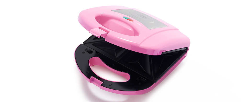 GreenLife Healthy Ceramic Nonstick Electric Waffle and Sandwich Maker Duo  in Pink CC005824-003 - The Home Depot