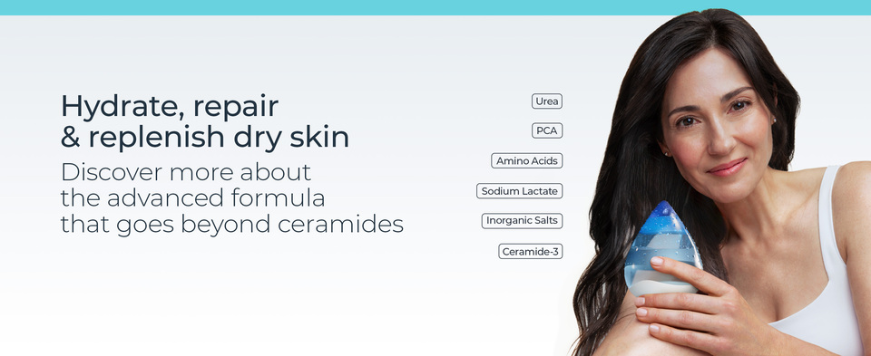 thumbnail video image 2 of (3 pack) Eucerin Advanced Repair Body Lotion for Very Dry Skin with Ceramides, 16.9 Fl Oz, 2 of 13