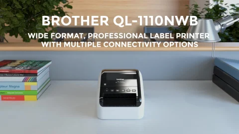 QL-1110NWB Wide Format, Professional Label Printer with Multiple Connectivity Options QL-1110NWB Wide Format, Professional Label Printer with Multiple Connectivity Options