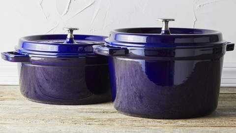 Staub Cast Iron 7 QT Round Cocotte | Dillard's