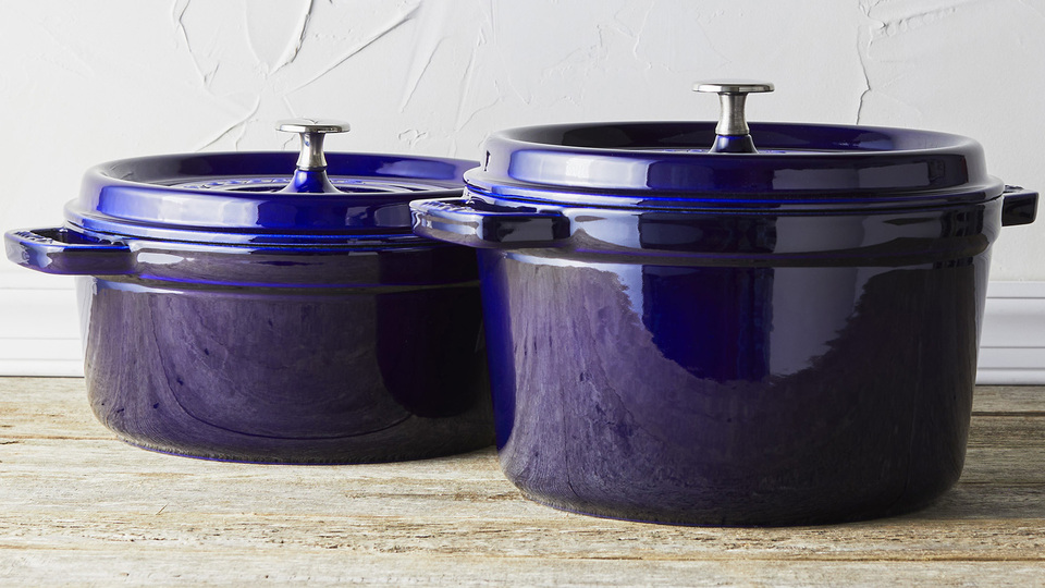 Staub Cast Iron Dutch Oven 5qt Tall Cocotte, Made in France, Serves 5