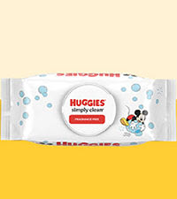 Huggies Simply Clean Baby Wipes Flip-Top Packs, Fragrance Free