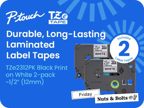 TZE2312PK | LabelMakersPrinters | By Brother
