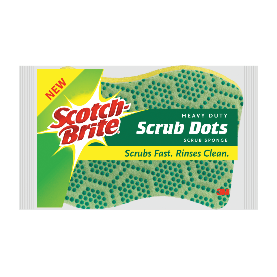 Scotch-Brite Heavy Duty Scrub Dots Scrub Sponge, 6 Sponges Total ...