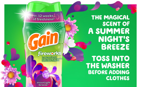 The magical scent of a summer night's breeze Toss into the washer before adding clothes
