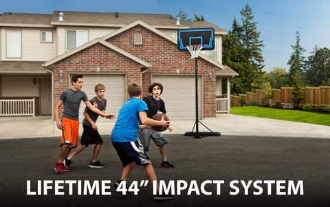 Lifetime Adjustable Portable Basketball Hoop (44-In Impact)