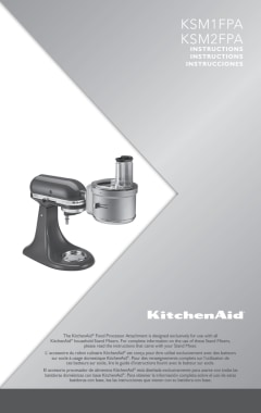 KitchenAid KSM2FPA Food Processor Attachment Kit with Commercial