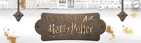 Pictionary Air Family for Cards Game Harry Potter Wand & Light with Adults Picture & Kids Clue