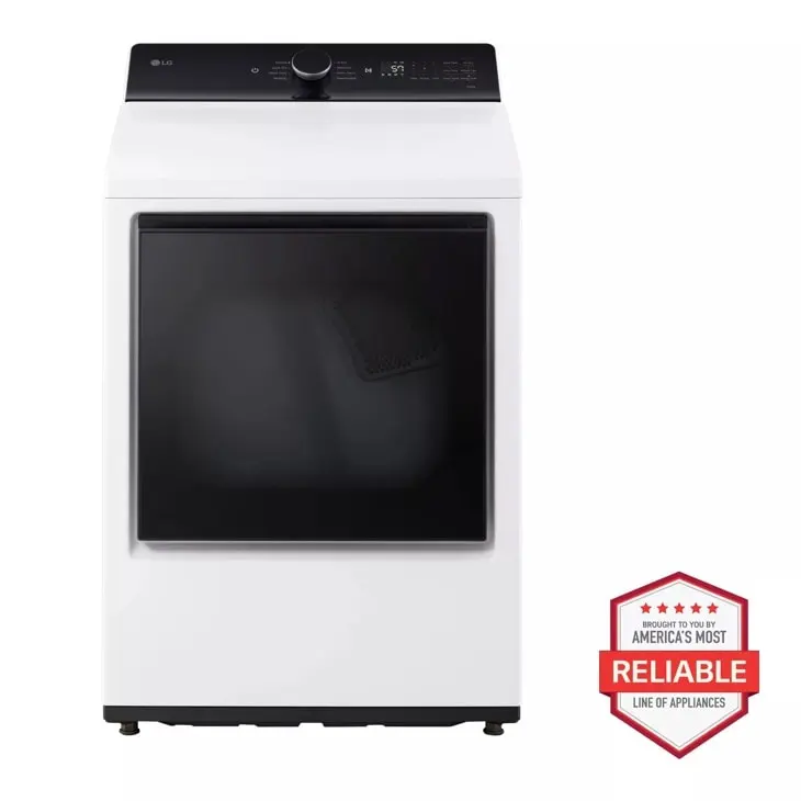 LG - DLE8400WE - 7.3 cu. ft. Ultra Large Capacity Rear Control