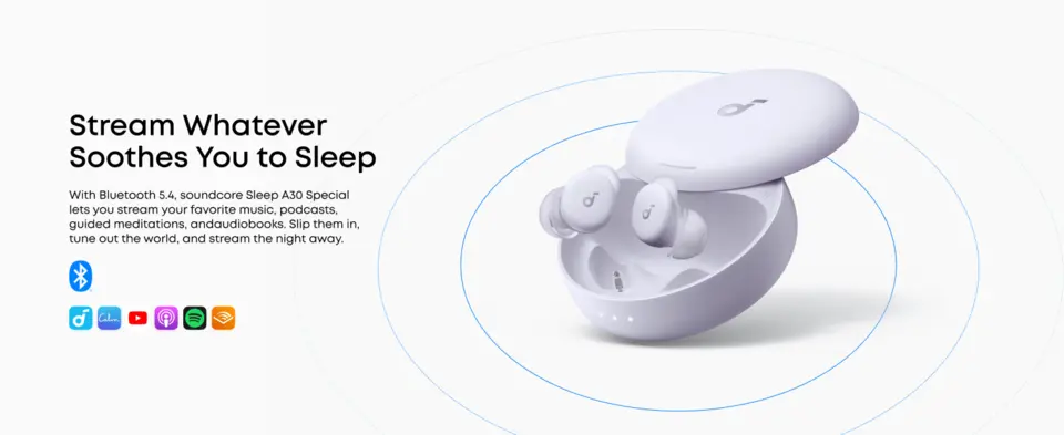 Soundcore by Anker Sleep A30 Smart Wireless In Ear Sleep Earbuds