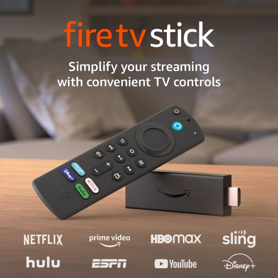 Firestick TV HD Streaming Device 3rd Gen Fire Stick TV Controls  840080558035