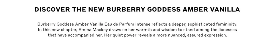Discover the New Burberry Goddess Amber Vanilla