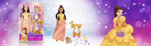 Mattel Disney Princess Toys, Belle Doll with Shiny Clothing, Tea Cart,  Friends and Food Pieces, Tea Time Cart Playset, Inspired Disney Movie -  Yahoo Shopping