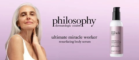 philosophy dermatologic wisdomᵀᴹ ultimate miracle worker resurfacing body serum