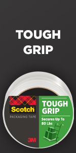 Scotch Tough Grip Moving Packaging Tape 3500-21RD-3GC, 1.88 in x 54.6 yd  (48 mm x 50 m) with dispenser 91118 - Strobels Supply