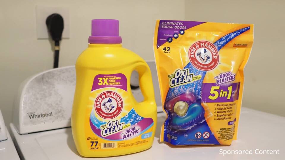 ARM & HAMMER Plus OxiClean with Odor Blasters 5-in-1 Fresh Burst Laundry Detergent Power Paks, 42 Count Bag - image 15 of 16
