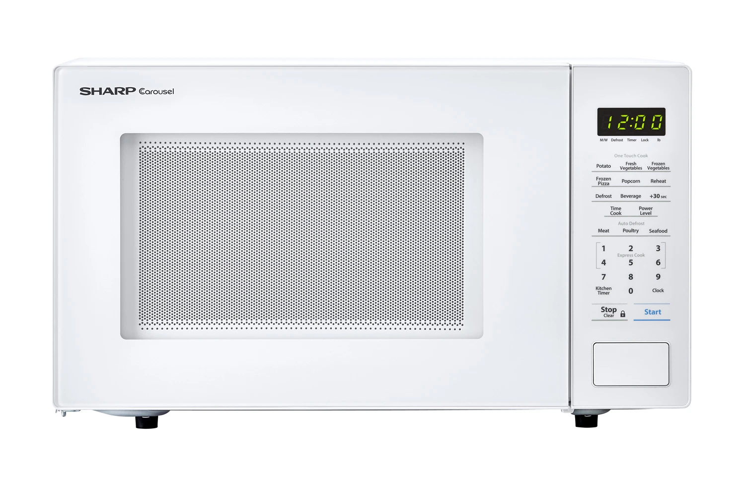 Sharp SMC1131CW: 1.1 Cu Ft White Countertop Microwave