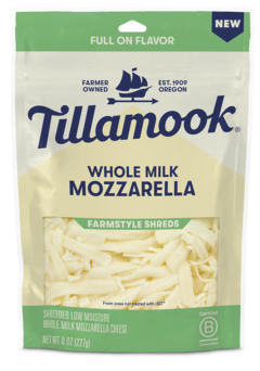 Tillamook Farmstyle Whole Milk Mozzarella Shredded Cheese - 8 Oz