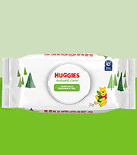 Huggies Natural Care Sensitive Baby Wipes, Unscented, 10 Pack, 560