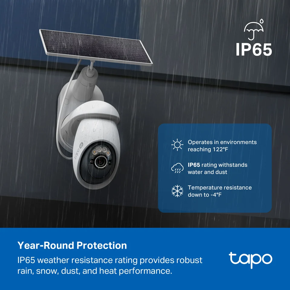 TP Link Tapo Wireless Pan Tilt Security 4K Ultra Camera, 360