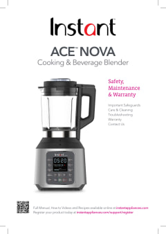 Instant Ace Nova Cooking Blender, Hot/Cold, 9 OneTouch Programs, 56 oz,  1000W 