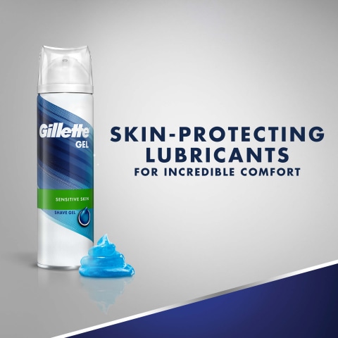 Gillette Shave Gel Sensitive Skin - 7 Oz - safeway