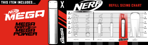 NERF Roblox MM2: Shark Seeker Dart Blaster, Shark-Fin Priming, 3 Mega