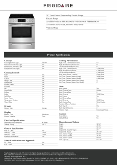 Frigidaire 30 Inch Electric Slide In Drop In Range / Stove in White, w –  APPLIANCE BAY AREA