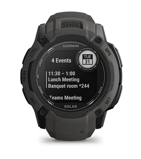 Amazon.com: Wearable4U Garmin Instinct 2X Solar Rugged 50 mm GPS  Smartwatch, Whitestone with Power Glass Lens, LED Flashlight Black Earbuds  Bundle : Electronics