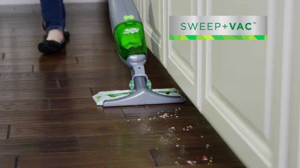 Swiffer Sweep + VAC Cordless Vacuum Sweeper Kit,1 Vacuum Sweeper, 8 Dry