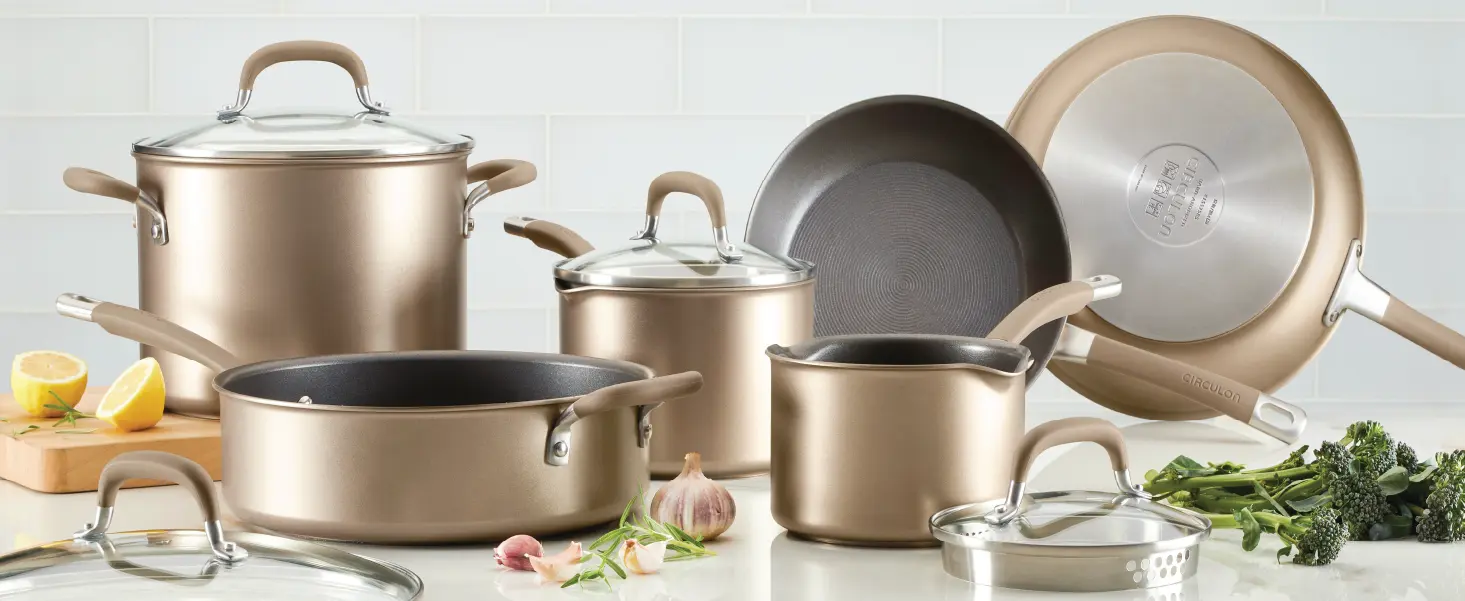 Circulon Premier Professional 10-pc. Cookware Set, Color: Bronze