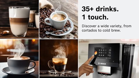 Barista-quality coffee with Aroma Max System
