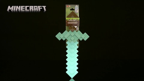  Mattel Minecraft Iron Sword, Life-Size Role-Play Toy & Costume  Accessory Inspired by the Video Game : Toys & Games