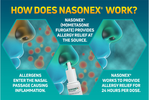 Children's Nasonex 24HR Allergy Nasal Spray, 24 Hour Non Drowsy Allergy  Medicine, 10.0ML 