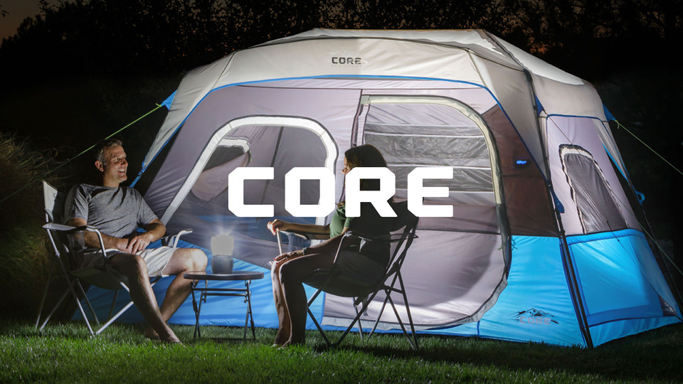 NNL4600ENLE9 6台セット CORE Equipment Large Family Style 6-Person Lighted Instant Cabin