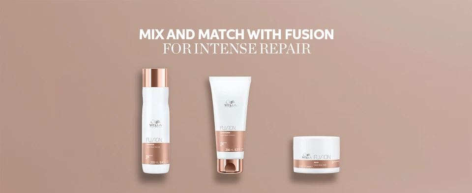 Mix and match with Wella Fusion line to intensely repair hair