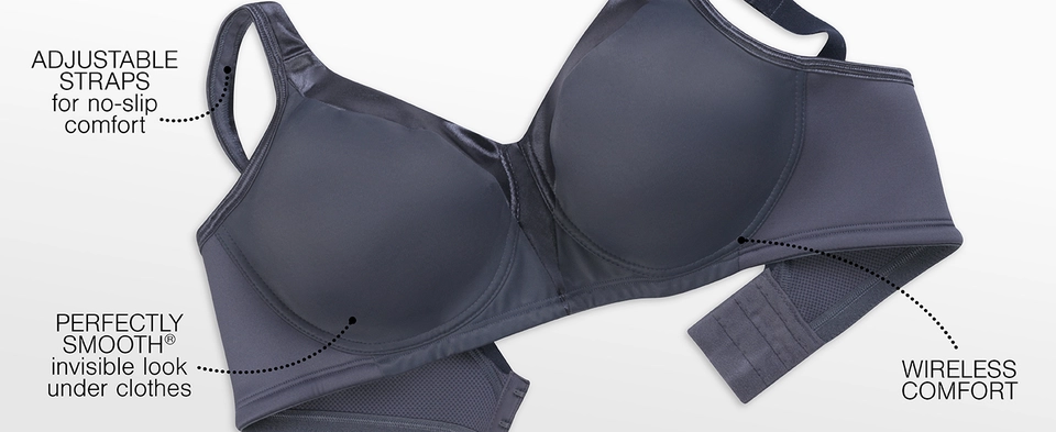 Playtex 18 Hour Silky Soft Smoothing Wireless Full Coverage Bra