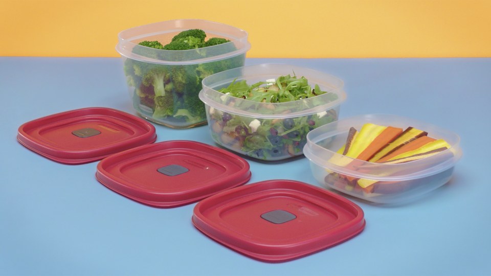 Rubbermaid Easy Find Vented Lid Food Storage Containers, 6-Piece Set