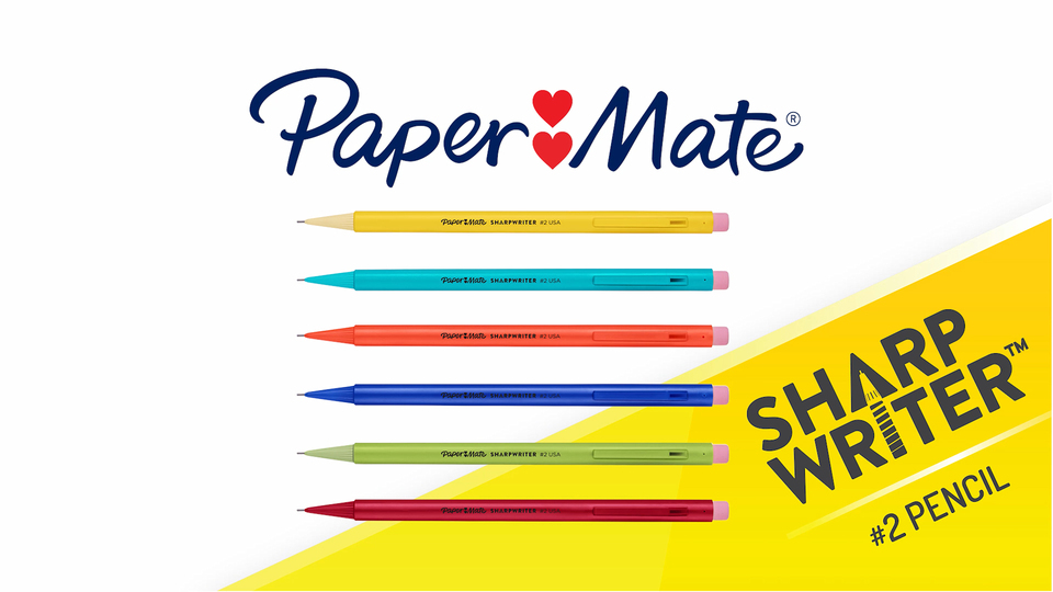 Paper Mate SharpWriter Mechanical Pencils, 0.7 mm HB 2 Lead, Fun