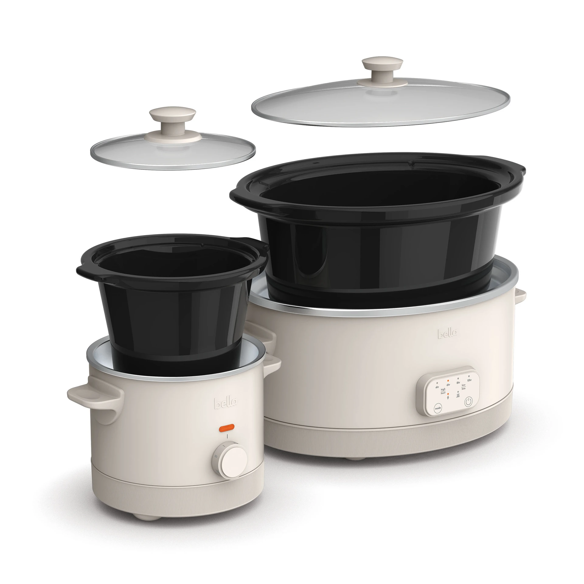 Expanded view of slow cookers