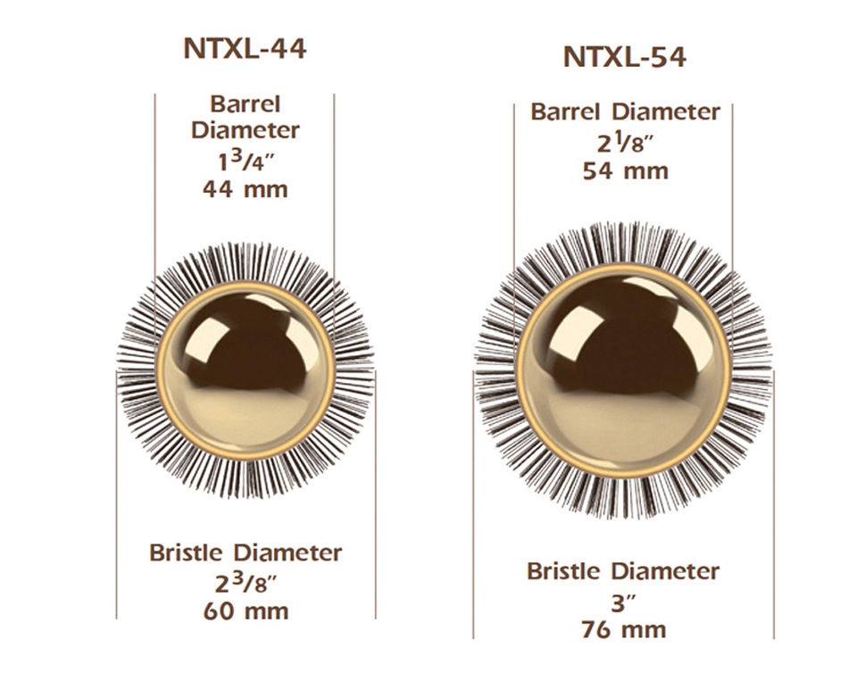 Barrel and bristles diameter