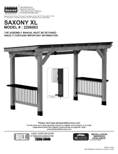 Saxony XL Grill Gazebo – Backyard Discovery