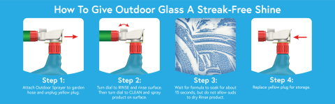 Sprayway Foaming Glass Cleaner Aerosol Fresh Scent, 19 oz