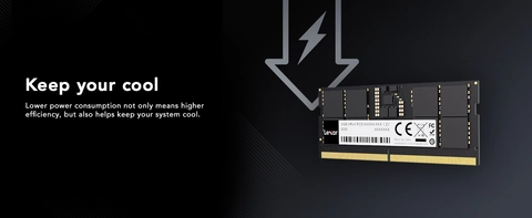 Lexar 16GB (1x16GB) DDR5 SODIMM RAM 5600MT/s (or 5200MT/s or