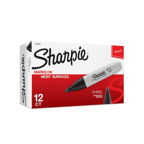 Sharpie Chisel Tip Permanent Markers - SAN38201 